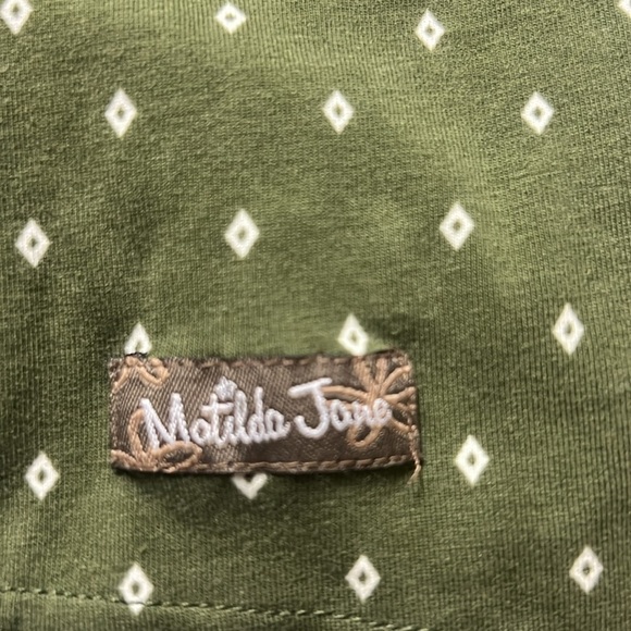 Matilda Jane Embroidered Peplum Blouse Green - Picture 9 of 9